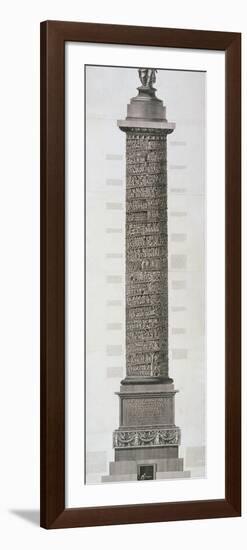 Trajan's Column-Giovanni Battista Piranesi-Framed Premium Giclee Print