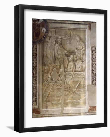 Trajan's Departure on Second Dacian Campaign, Scene from Cycle on Trajan's Column, 1511-1513-Baldassare Peruzzi-Framed Giclee Print