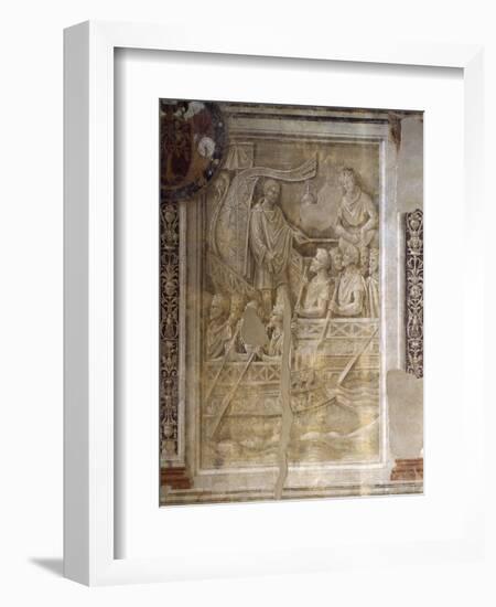 Trajan's Departure on Second Dacian Campaign, Scene from Cycle on Trajan's Column, 1511-1513-Baldassare Peruzzi-Framed Giclee Print