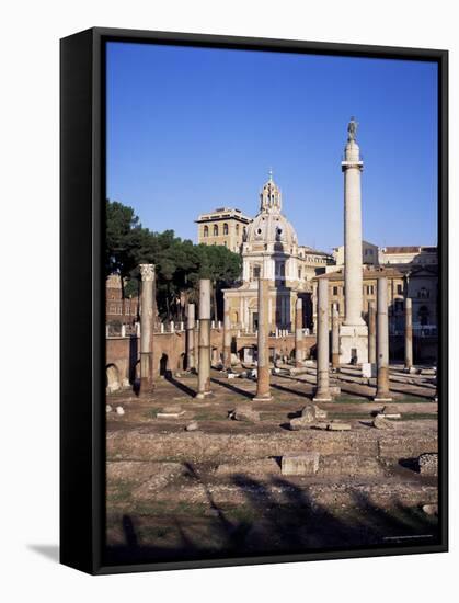 Trajan's Forum, Unesco World Heritage Site, Rome, Lazio, Italy-Hans Peter Merten-Framed Stretched Canvas