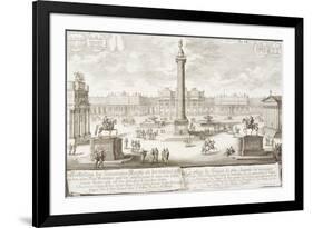 Trajan's Square Rome, from "Entwurf Einer Historischen Architektur"-Johann Bernhard Fischer Von Erlach-Framed Giclee Print