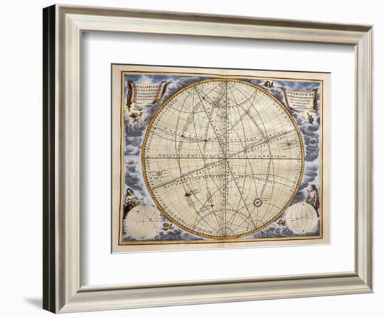 Trajectories of Planets and Stars as Seen from Earth-Andreas Cellarius-Framed Giclee Print