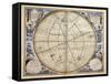 Trajectories of Planets and Stars as Seen from Earth-Andreas Cellarius-Framed Stretched Canvas