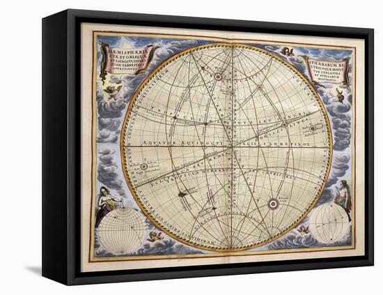 Trajectories of Planets and Stars as Seen from Earth-Andreas Cellarius-Framed Stretched Canvas