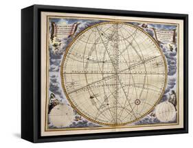 Trajectories of Planets and Stars as Seen from Earth-Andreas Cellarius-Framed Stretched Canvas