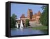 Trakai Castle in Lithuania, Baltic States, Europe-Richardson Rolf-Framed Stretched Canvas