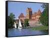 Trakai Castle in Lithuania, Baltic States, Europe-Richardson Rolf-Framed Stretched Canvas