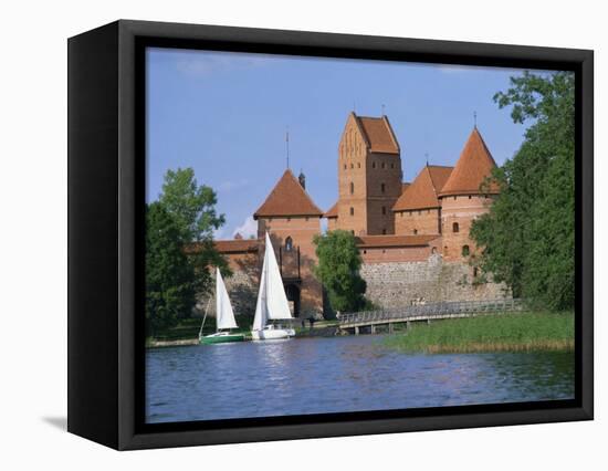 Trakai Castle in Lithuania, Baltic States, Europe-Richardson Rolf-Framed Stretched Canvas