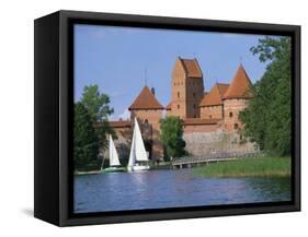 Trakai Castle in Lithuania, Baltic States, Europe-Richardson Rolf-Framed Stretched Canvas