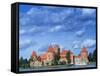 Trakai Island and Castle Nr. Vilnius, Lithuania-Peter Adams-Framed Stretched Canvas