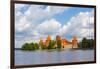 Trakai Island Castle on Lake Galve, Lithuania-Keren Su-Framed Photographic Print