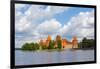 Trakai Island Castle on Lake Galve, Lithuania-Keren Su-Framed Photographic Print