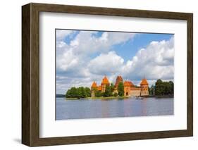 Trakai Island Castle on Lake Galve, Lithuania-Keren Su-Framed Photographic Print