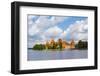 Trakai Island Castle on Lake Galve, Lithuania-Keren Su-Framed Photographic Print