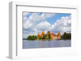 Trakai Island Castle on Lake Galve, Lithuania-Keren Su-Framed Photographic Print