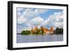 Trakai Island Castle on Lake Galve, Lithuania-Keren Su-Framed Photographic Print