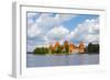 Trakai Island Castle on Lake Galve, Lithuania-Keren Su-Framed Photographic Print