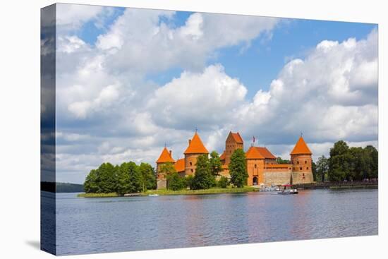 Trakai Island Castle on Lake Galve, Lithuania-Keren Su-Stretched Canvas
