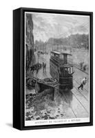 Tram Accident, Sevres, Paris, 1897-F Meaulle-Framed Stretched Canvas