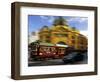 Tram and Flinders Street Station, Melbourne, Victoria, Australia-David Wall-Framed Photographic Print