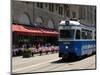 Tram and Restaurant, Zurich, Switzerland, Europe-Richardson Peter-Mounted Photographic Print