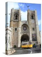 Tram and Se (Cathedral), Alfama, Lisbon, Portugal, Europe-Vincenzo Lombardo-Stretched Canvas