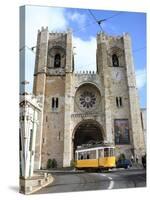 Tram and Se (Cathedral), Alfama, Lisbon, Portugal, Europe-Vincenzo Lombardo-Stretched Canvas