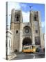 Tram and Se (Cathedral), Alfama, Lisbon, Portugal, Europe-Vincenzo Lombardo-Stretched Canvas