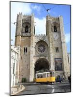 Tram and Se (Cathedral), Alfama, Lisbon, Portugal, Europe-Vincenzo Lombardo-Mounted Photographic Print