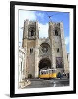 Tram and Se (Cathedral), Alfama, Lisbon, Portugal, Europe-Vincenzo Lombardo-Framed Photographic Print