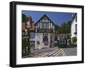 Tram Arriving at Victoria Station in Llandudno, Llandudno-Nigel Blythe-Framed Photographic Print