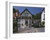 Tram Arriving at Victoria Station in Llandudno, Llandudno-Nigel Blythe-Framed Photographic Print