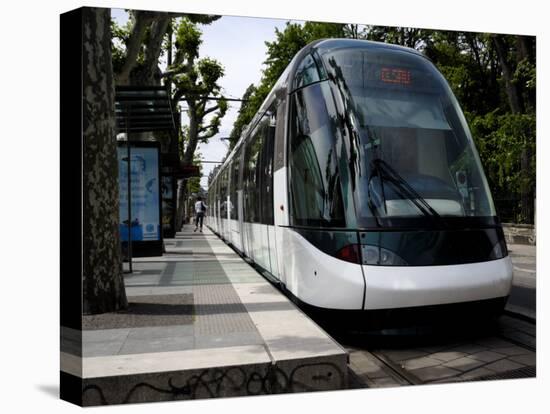 Tram at Tram Station, Strasbourg, Alsace, France, Europe-Richardson Peter-Stretched Canvas