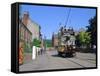 Tram, Beamish Museum, Stanley, County Durham-Peter Thompson-Framed Stretched Canvas