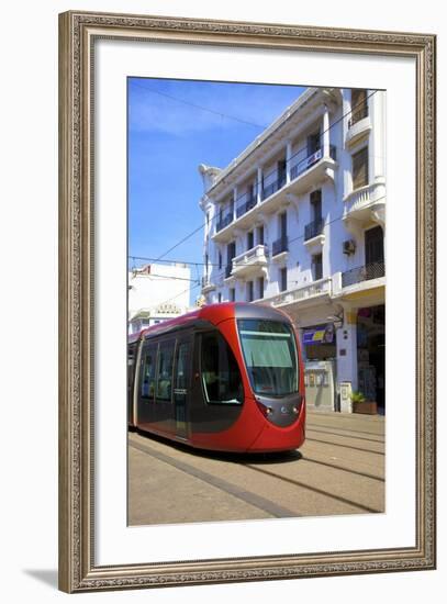 Tram, Casablanca, Morocco, North Africa, Africa-Neil Farrin-Framed Photographic Print