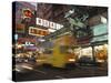 Tram, Causeway Bay, Hong Kong, China-Neil Farrin-Stretched Canvas