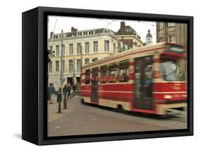 Tram, Den Haag (The Hague), Holland (The Netherlands)-Gary Cook-Framed Stretched Canvas