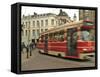 Tram, Den Haag (The Hague), Holland (The Netherlands)-Gary Cook-Framed Stretched Canvas