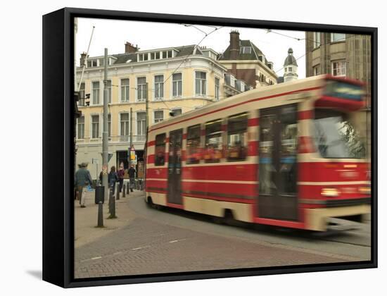 Tram, Den Haag (The Hague), Holland (The Netherlands)-Gary Cook-Framed Stretched Canvas