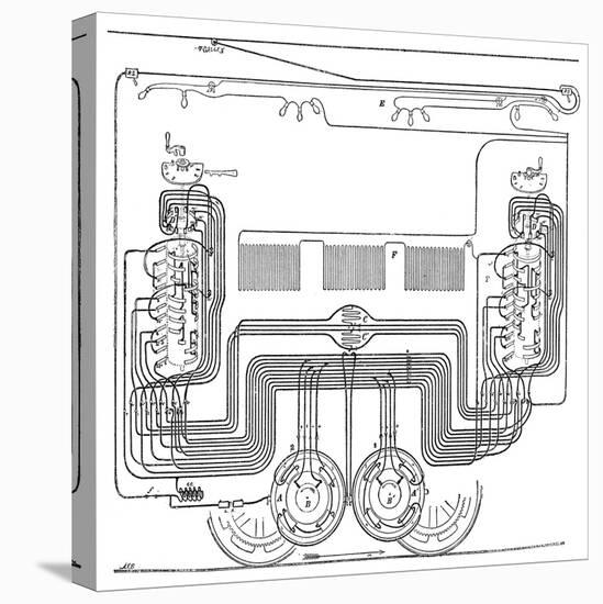 Tram Electrical Systems, 19th Century-Science Photo Library-Stretched Canvas