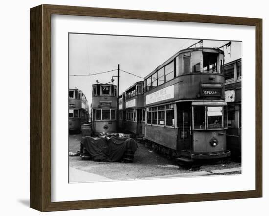 Tram Graveyard-Fred Musto-Framed Photographic Print