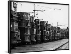 Tram Graveyard-Fred Musto-Framed Photographic Print