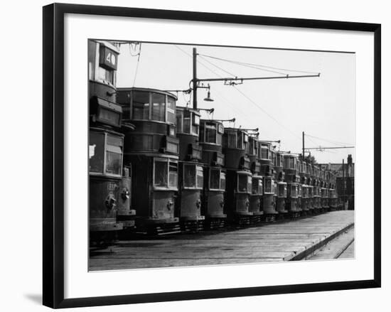 Tram Graveyard-Fred Musto-Framed Photographic Print