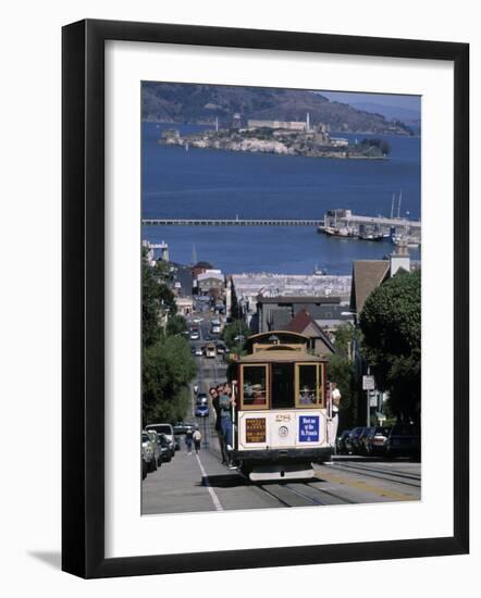 Tram, Hyde St, San Francisco, California, USA-Walter Bibikow-Framed Photographic Print