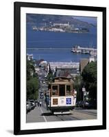 Tram, Hyde St, San Francisco, California, USA-Walter Bibikow-Framed Photographic Print