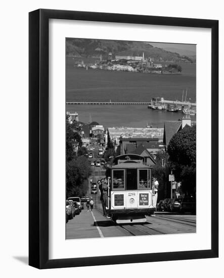 Tram, Hyde St, San Francisco, California, USA-Walter Bibikow-Framed Photographic Print