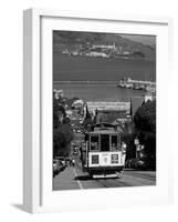 Tram, Hyde St, San Francisco, California, USA-Walter Bibikow-Framed Photographic Print