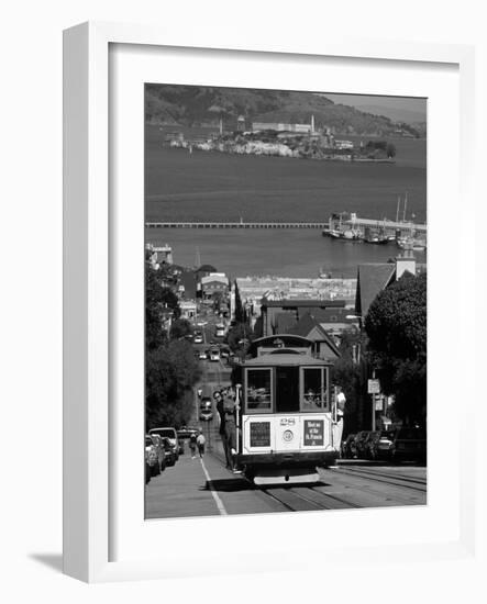 Tram, Hyde St, San Francisco, California, USA-Walter Bibikow-Framed Photographic Print