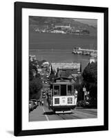 Tram, Hyde St, San Francisco, California, USA-Walter Bibikow-Framed Photographic Print