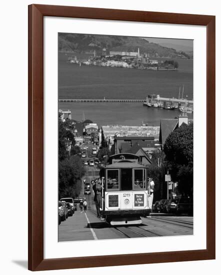 Tram, Hyde St, San Francisco, California, USA-Walter Bibikow-Framed Photographic Print